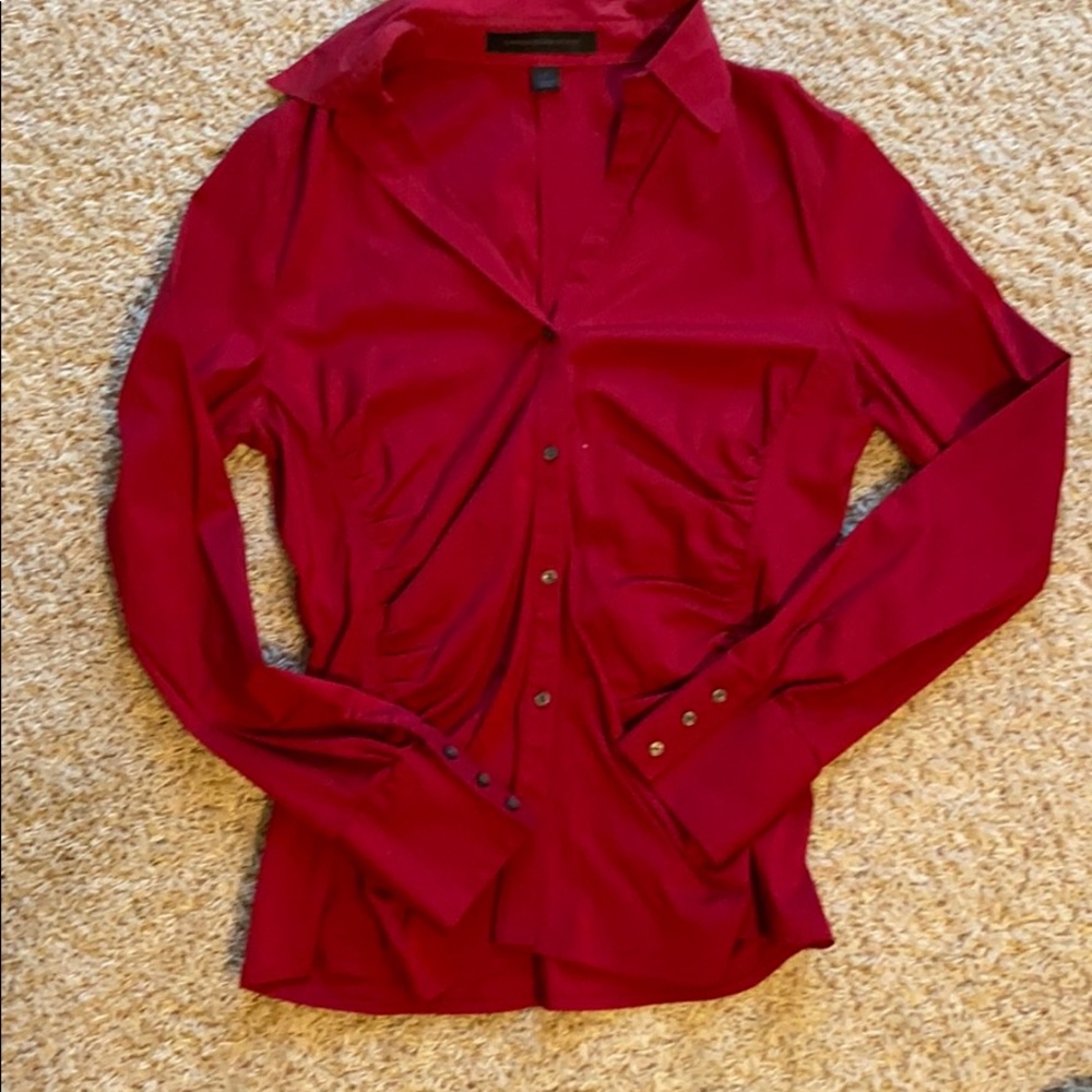 Beautiful red button down